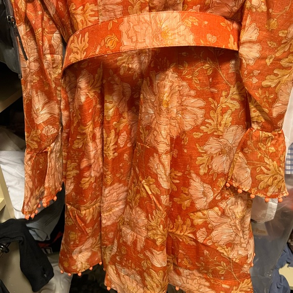 Zimmermann KALEIDOSCOPE MINI DRESS in Amber Floral - NWT - Size 2 - Picture 7 of 9